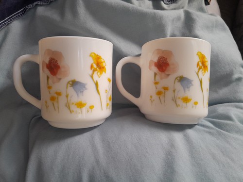 Vintage arcopal mugs - vintage,