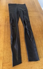 JITROIS women’s black leather slim fit leggings - Size 8