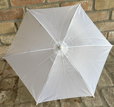 White Second Line Parasol