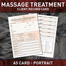 Massage Client Record Card