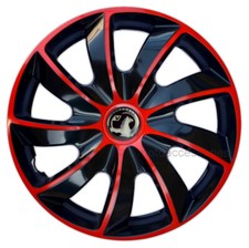 14" Wheel trims fit Corsa Agila Astra Combo 4 x14 inches black/red