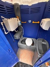 Portable Event Toilet, Site WC, Set Up for Mains Waste Connection, like Portaloo