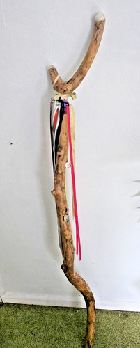 Wizzards staff hand carved - hand,
