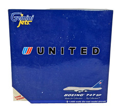 Gemini Jets Scale 1:400 United Airlines GJUAL440 Boeing 747SP Diecast Model Box.