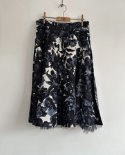 Coast Linen Floral Midi Skirt