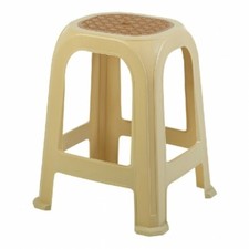 Large Tall Plastic Garden Stool Stackable Outdoor Indoor Chair Stool