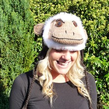 Fab Monkey Knitted Hat with