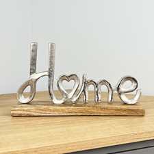 Home Word Ornament Letters for Living Room Vintage Decor Rustic Accessories Gift