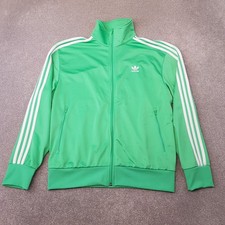Adidas Mens Track Jacket Large Green Trefoil Firebird Originals Superstar Top
