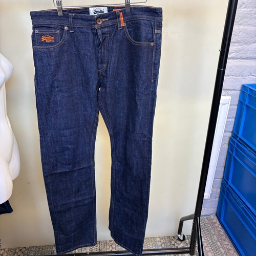 Superdry orange dry denim dark - orange,
