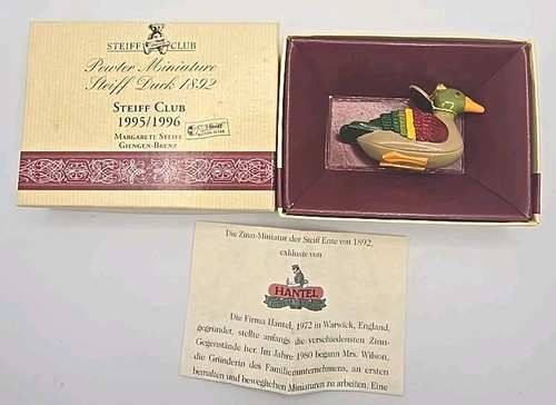 Steiff club hantel pewter - pewter, mini