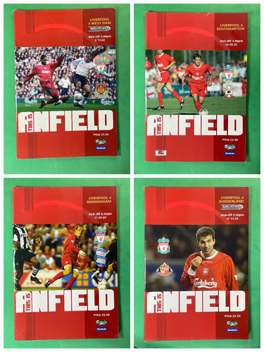 Liverpool football programmes