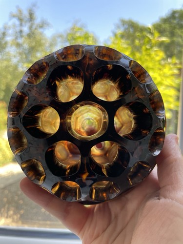 Vintage amber coloured - coloured, glass