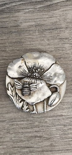 Silver plated pill box - plated,