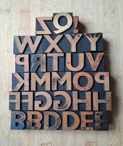 Art deco wooden letterpress - deco,