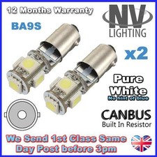 2 x 5 LED 233 BA9S T4W CANBUS