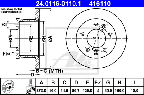 New brake disc - brake, vw