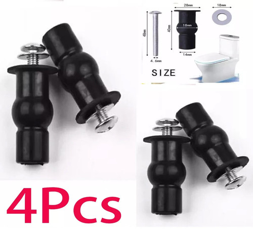 Pack toilet seat hinges - 4,