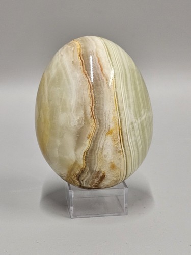 Onyx brown polished - polished, egg