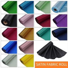 29cm Wide Satin Fabric Roll Party Craft Venue Wedding Table Runner Sash Decor