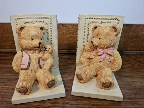 Teddy bears ceramic bookends - bears,
