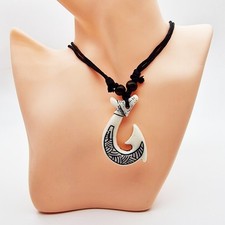 Fish Hook Pendant Necklace