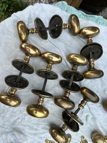 Pair solid brass - of,, high