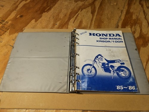 Honda shop manual xr80r 100r - honda,