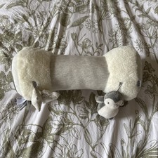 Tummy Time Roll, Interactive Soft Baby Pillow with Integrated