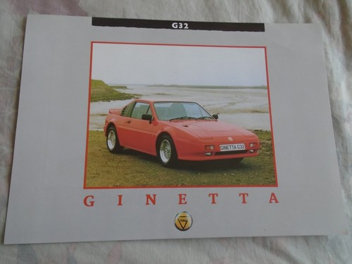 Ginetta g32 brochure undated - ginetta,
