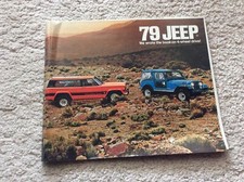 JEEP Cherokee  CJ 5 CJ 7 Wagoneer Pick Up range car sales Brochure  1978 1979