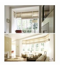 Beautiful Hand Made Hessian and Bamboo Blinds - 12 peices