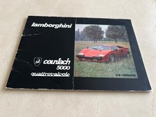 Lamborghini Countach USA owners manual handbook genuine & original