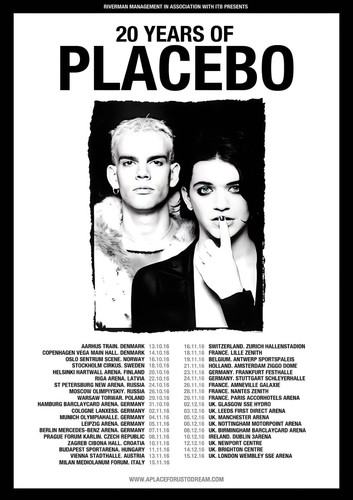 Placebo years tour a4 - placebo,