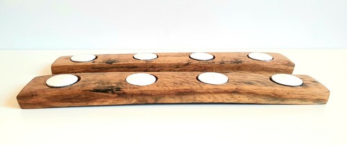 Candle holder oak whisky - candle,