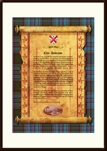 Clan anderson history - -,