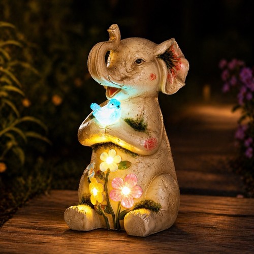 Solar elephant garden - solar,
