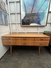 Mid Century Sideboard Credenza By Meredew Dressing Table Pin Legs Retro Chic