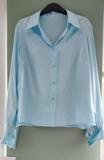 Blue satin blouse size 16 Definitions