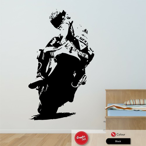 Superbike motorbike vinyl wall - superbike,