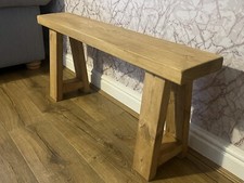 Handcrafted Wooden Bench Seat