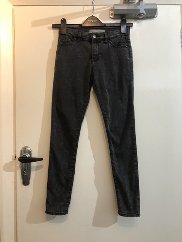 Topshop black acid wash leigh - acid,