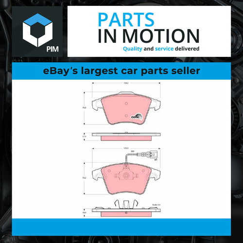 Brake pads set fits - pads,