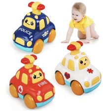 3 Baby Toy Cars, Cartoon Wind