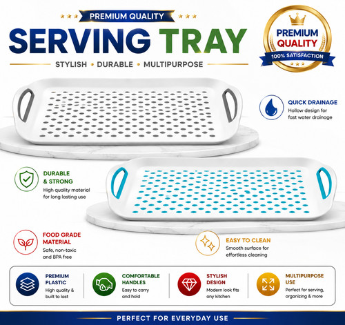 Non slip serving - tray, lap