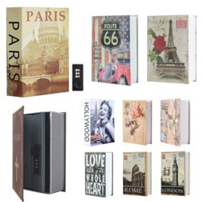 Hidden Book Safe Box Combination Lock Secret Security Stash Money Storage