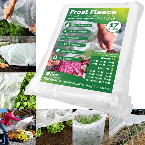 Wide garden frost - fleece, |