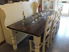 8' COUNTRY MANOR PAINTED TABLE HANDMADE BESPOKE SIZES & COLOURS F&B STRING