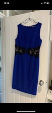 Sangria Ladies Lined Cobalt Blue Dress Size 12