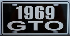 1969 69 PONTIAC GTO LICENSE PLATE 389 400 455 TRI POWER HURST RAM AIR JUDGE GOAT